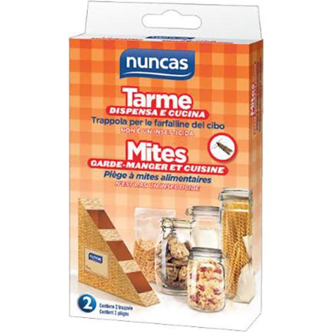 Lot de 2 pièges anti-tartre pour cuisine et garde-manger – Prêt à l'emploi – Efficacité jusqu'à 3 mois – Couverture jusqu'à 12 m² – Nuncas (1/3)