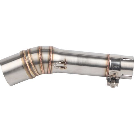 Tube intermédiaire d'échappement, acier inoxydable haute résistance du tube moyen réduction du bruit Rouille preuve de moto