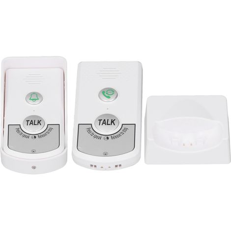 Sonnette interphone bidirectionnelle 1 V 1 sans fil, étanche, avec indicateur lumineux (1/5)