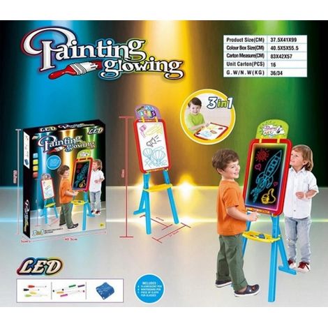 2-in-1-Tafel, magnetisch, trocken abwischbar, bemalbar (1/4)