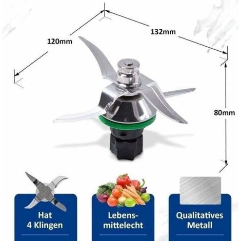 NALOOKAMIC Couteau Thermomix TM5, Lame pour Robot Thermomix Vorwerk TM5, Pice Dtache et Accessoire de Rechange - RWAccessoires cuisine et cuisson (1/3)
