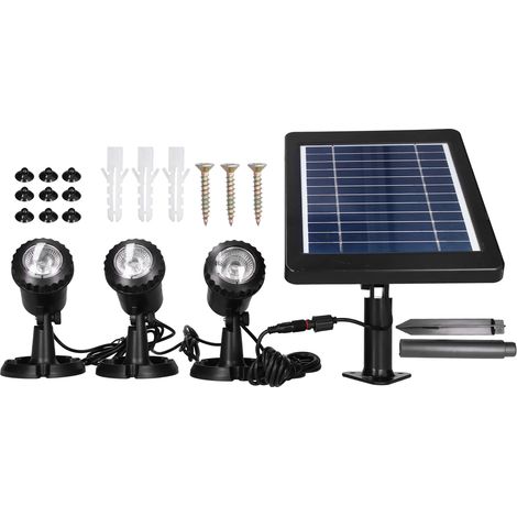 Solar-Strahler aus ABS, verstellbar, wasserdicht, für die Hofdekoration, IP68 (1/5)