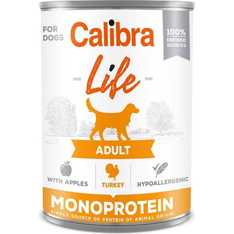 Calibra Dog Life Canult Turchia con mele 6x400gr
