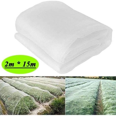 Fine Mesh Insect Protection Netting for Garden, 2 x 15 m