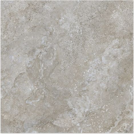 Carrelage effet Travertin Gris Marron 100x100x2 cm Castorel - Sol extérieur (vendu par carton de 1 m²) - RO'MA CARRELAGE