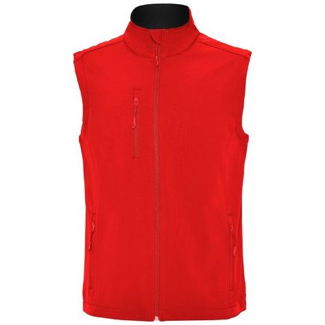 Chaleco softshell de 2 capas con forro interior en tejido polar QUEBEC ROLY XXL Rojo
