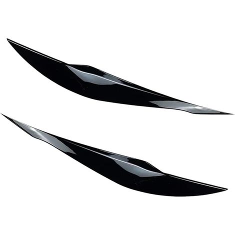 cejas para faros delanteros de coche, para BMW F30, F33, F34, F35, F31, 318i, 320i (2013-2019), color negro brillante. (1/4)