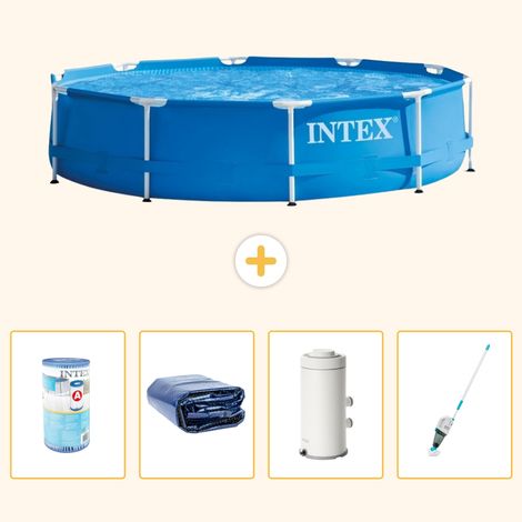 Intex Piscine Tubulaire Ronde - 366x76 cm - 5-pièces S120 (1/5)