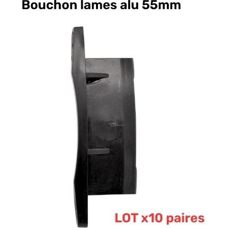 Lot 10 Paires Bouchons Lame 55mm Volet Roulant Alu - SUYS (1/2)