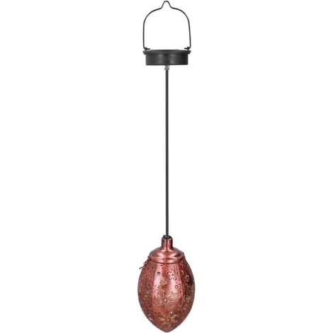 Lanterne solaire étanche IP65 en plastique et fer, design suspendu, motif insectes, pour une utilisation extérieure (1/5)