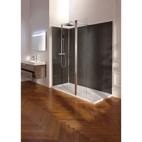 JACOB DELAFON C22WP90-GA CONTRA Mampara fija 90cm con minipanel y perfiles - ref: C22WP90-GA (1/2)