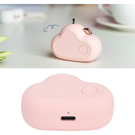 Purificateur d'air à ions négatifs en forme de nuage, mini purificateur d'air à tour de cou, 480 mAh, rechargeable par USB, portable, pour une utilisation à domicile, élimine la fumée et la poussière, (1/5)
