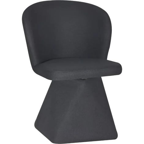 Sedia girevole Piyan in tessuto Nordic 18 colore grigio scuro (1/4)