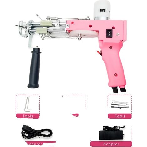 Pistola per tufting, batteria tagliata e anello, velocità regolabile (1/2)