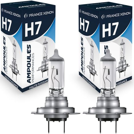 2 x Ampoules H7 100W 12V ORIGINE - FRANCE-XENON - PX26d - Lampes Halogène