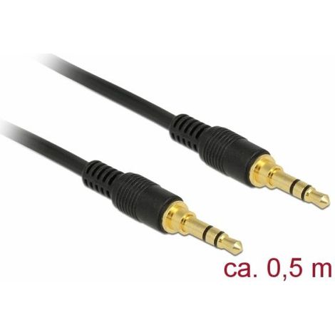 DeLOCK 85545 cavo audio 0,5 m 3.5mm Nero (1/3)