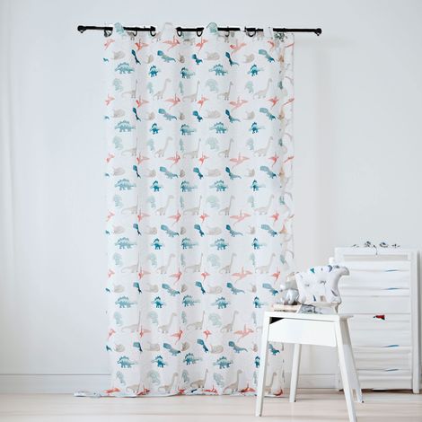Voilage enfant dinosaure Blanc 150x240 cm (1/3)