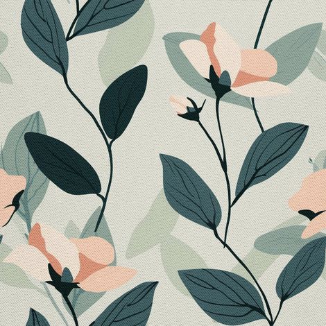 Dekorativer Outdoor-Stoff Oxford - Motiv Blumen I DX5379 (1/5)