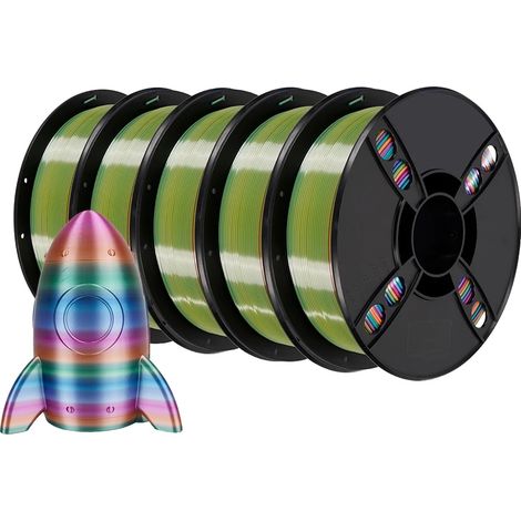 Filamento PLA Silky 3D Rainbow, Silky Candy 5 kg, Silky Forest 5 kg (1/2)