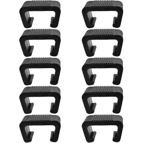 Lot de 10 clips de fixation pour meubles en rotin, clips pour canapé, clips de fixation pour canapé de terrasse en rotin (1/5)