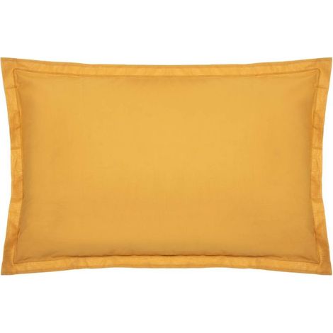 Taie d'oreiller en Coton Jaune ocre 50 x 70 cm - (1/5)