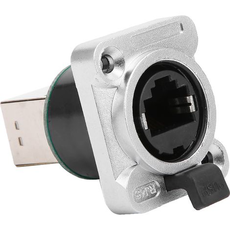 Connecteur RJ45 coudé étanche, isolant rond, fiche aviation YTRJ45 (1/5)