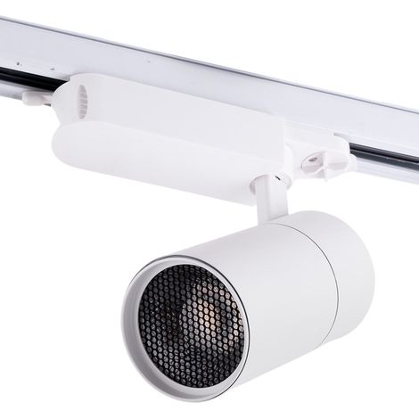 Foco de Carril LED  30W 2700Lm CRI90 4200ºK Trifásico 40.000H Antideslumbrante  [HO-FC-30W-AD-W-W]