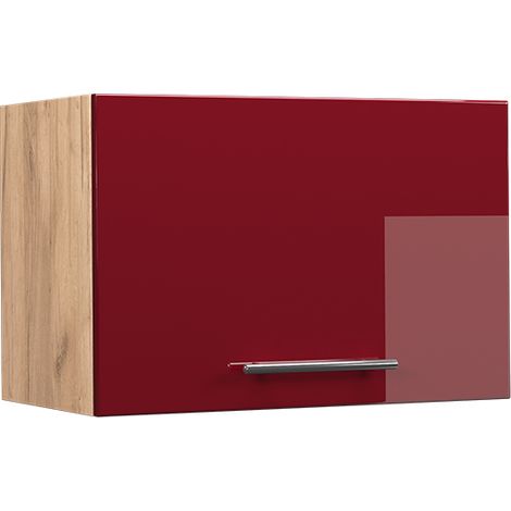 Pensile da cucina Fame-Line, Bordeaux lucido, 60 cm Piatto, Vicco