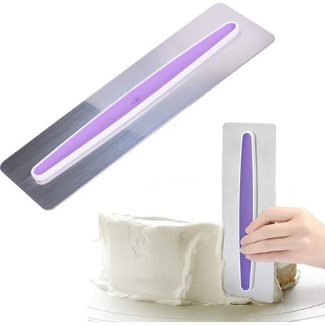 Racloir à Crème en Acier Inoxydable pour Gâteau - Outil de Lissage et Décoration Pâtisserie (1/5)