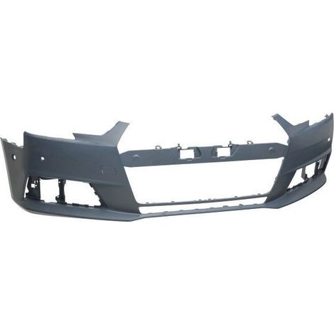 Pare-choc avant à peindre avec 4 trous radars Audi A4 5 B9 phase 1 2015-2019