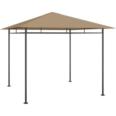 Belvedere 3x3x2,7 mètres, brun grisâtre, 180 g/m² (1/5)