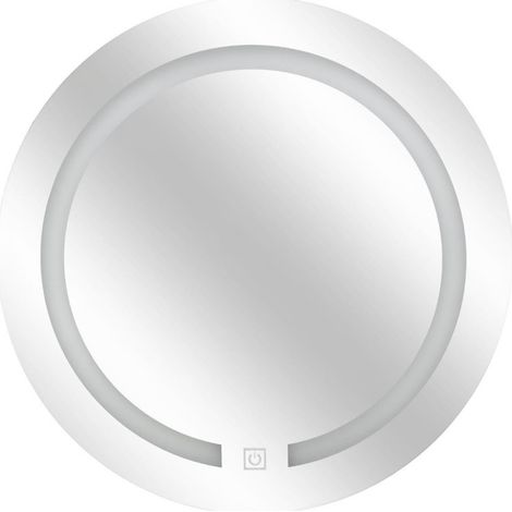 Miroir mural tactile "Led" rond diamètre 45 cm Atmosphera (1/3)
