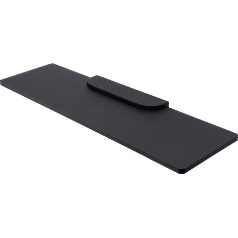 Tablette L.50 Cm, Plexiglas Noire Mate, Avec Fixation Noire Mate, Nikau Nimco (1/3)