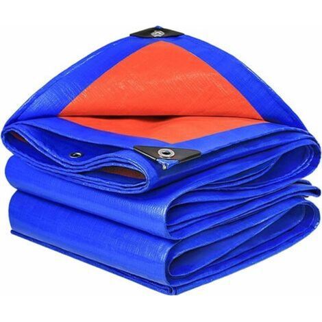 Waterproof tarpaulin, garden tarpaulin with aluminum eyelets, woven tarpaulin, protective tarpaulin, boat tarpaulin, wood tarpaulin (2m5m) (1/5)