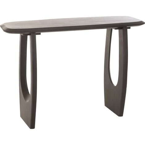 Console en bois de manguier noir élégance contemporaine - Noir bois de manguier (1/5)