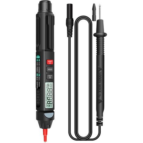 A3007 Digitalmultimeter, hintergrundbeleuchtetes LCD-Display, 6000 Zählwerte -