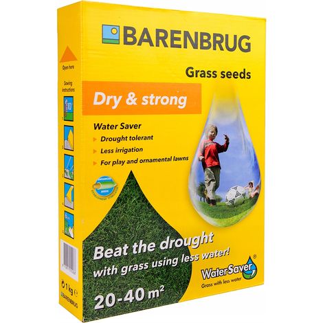 Barenbrug WATER SAVER 1KG erba, SENZA IRRIGAZIONE, SEMI RIVESTITI (1/5)
