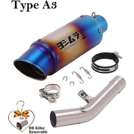 Para Suzuki Gsf650 Gsf1250 Gsx650f Gsf 650 1250 Gsx 650f 2007 - 2018 Sistema De Escape De Motocicleta Silenciador Db Killer Escape Moto Tubo( Type A3)