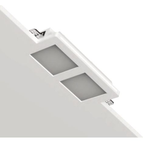Faretto incasso lampadari bartalini asor d slim c13d gu10 led gesso plexiglas verniciabile