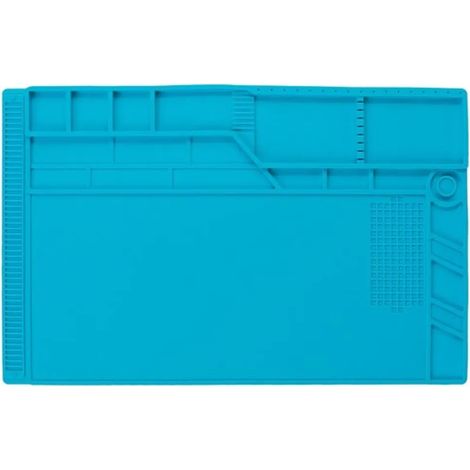 Plateau Velleman, silicone, 550 x 350 mm, bleu (1/5)