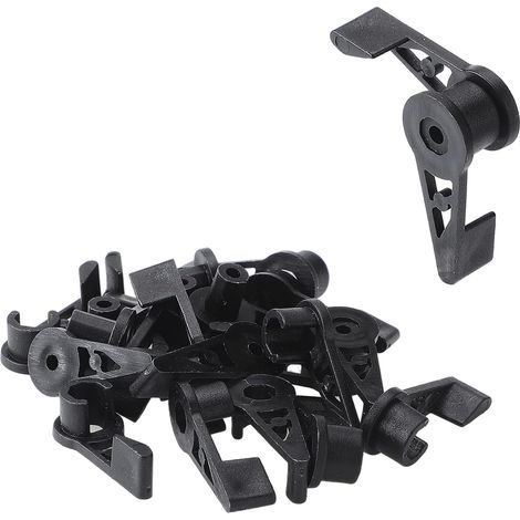 20 PCS Réglable Plant Bender Plant Stem Trainer Clips Plante Pinces 360 Degrés Plant Trainer Clips pour Plant Operator Training Control Noir (1/5)