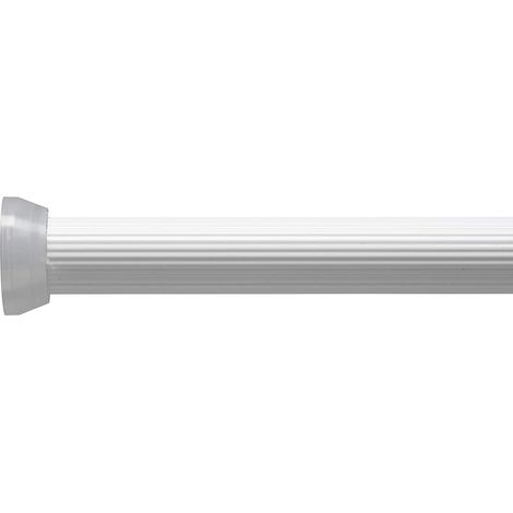 Croydex Telescopic Tension Shower Curtain Rod, Heavy Duty, 60-90cm - White (1/4)