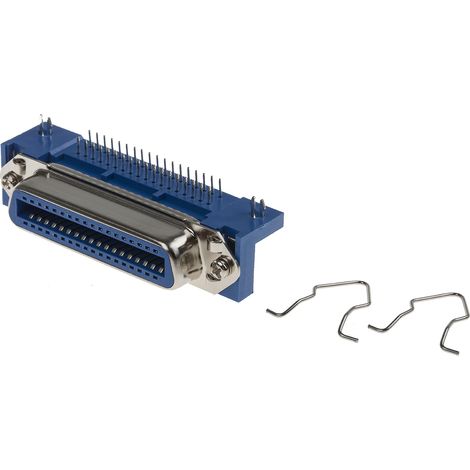 Connecteur femelle pour CI, 36 contacts, 2.16mm, Traversant, Angle droit ( Prix pour 1 )