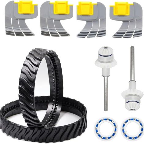 Replacement Tracks Black Pool Cleaner Tire Track Wheel R0526100 Compatible with Zodiac Baracuda MX6/MX8 Inground Pool Cleaning