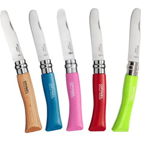 Coltello Virobloc Inox N. 7 P.Ta Ton.Verde Opinel