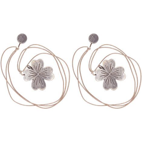 2 Pcs Rideau Embrasses Résine Magnétique Fleur Rideau Sangle Boucle Décoratif Rideaux Attache Retour pour Bureau À Domicile