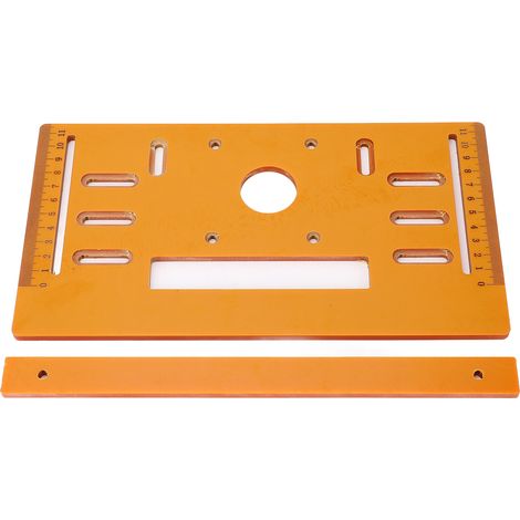 Plaque de base pour machine de découpe 4 pouces, plate à 90° et oblique à 45°, pour outils de travail du bois, 28 x 15 cm (1/5)