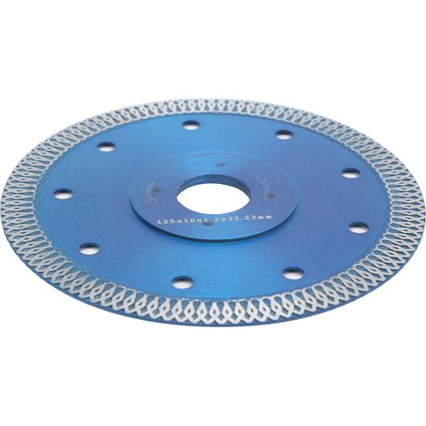 Disque diamant 125mm pour couper marbre, verre et céramique, lame de scie 1,2 x 22,23mm, meule de polissage et tronçonnage, outil de découpe (1/5)