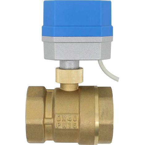 1 Vanne Spherique Electrique 2 Voies Motorisee 220v DN40 1-1/2 Pouce Pour Eau (1/4)