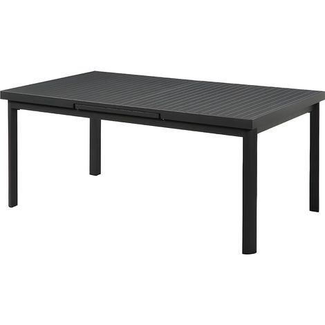 Tavolo da giardino allungabile antracite in alluminio L. 180/240 cm - NAURU (1/5)
